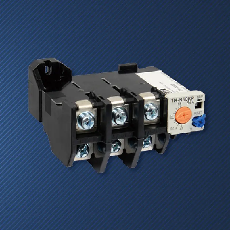 3 pólusú 2 elemes termikus túlterhelés relé