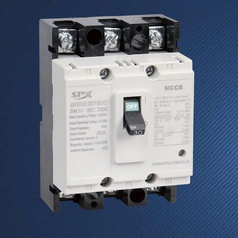 3P 5A 10A 20A öntött ház megszakító