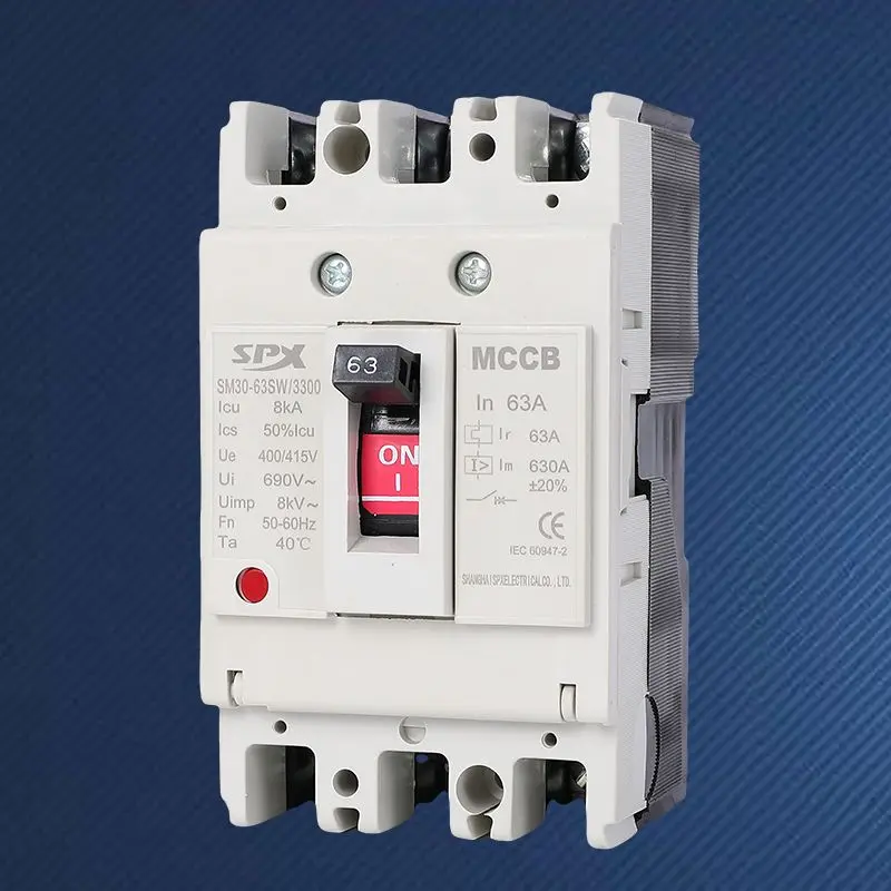 MCCB 3P 40A 50A öntött ház megszakító